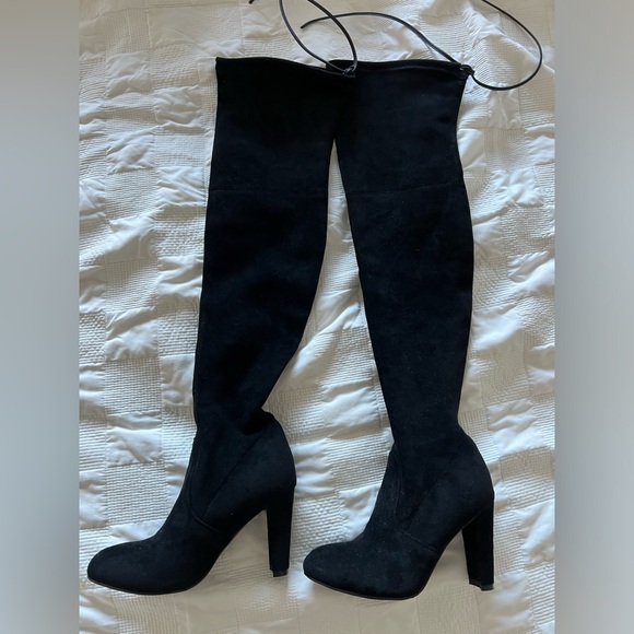 Kaitlyn Pan high boots black size 5.5 Never worn - Picture 3 of 8